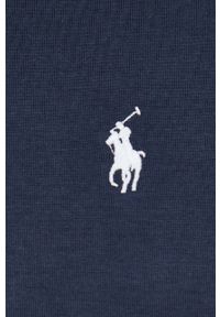 Polo Ralph Lauren bluza męska kolor granatowy z kapturem gładka. Typ kołnierza: kaptur, polo. Kolor: niebieski. Wzór: gładki #5