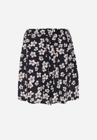 Renee - Granatowe Szorty Dolidze. Stan: podwyższony. Kolor: niebieski. Materiał: wiskoza, tkanina. Wzór: kwiaty #5