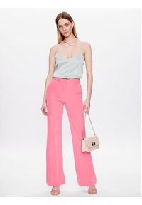 Maryley Spodnie materiałowe 23EB587/43FR Różowy Regular Fit. Kolor: różowy. Materiał: syntetyk #5