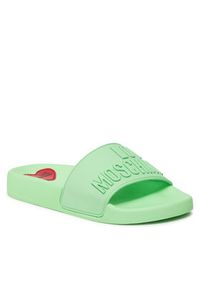 Love Moschino - LOVE MOSCHINO Klapki JA28052G1II15802 Zielony. Kolor: zielony