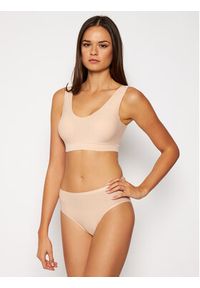 Chantelle Biustonosz top Soft Stretch C16A10 Beżowy. Kolor: beżowy. Materiał: syntetyk