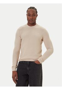 Mustang Sweter Elliot 1016844 Beżowy Regular Fit. Kolor: beżowy. Materiał: bawełna #1