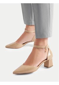 Lasocki Czółenka WYL3296-3Z Beżowy. Kolor: beżowy. Materiał: skóra #6
