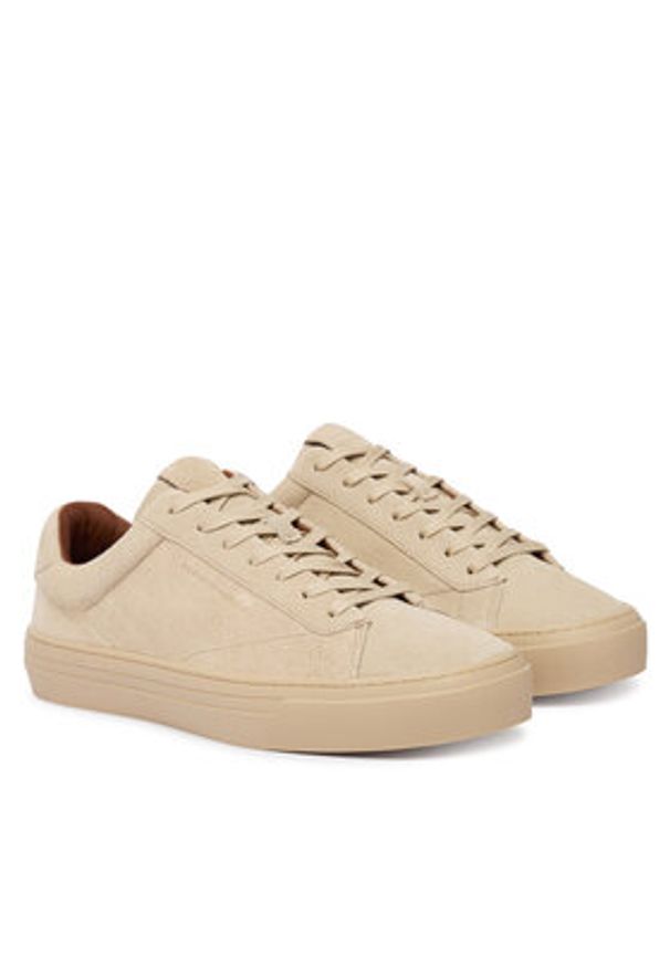TOMMY HILFIGER - Tommy Hilfiger Sneakersy Park Premium Suede FM0FM05829 Beżowy. Kolor: beżowy. Materiał: skóra, zamsz