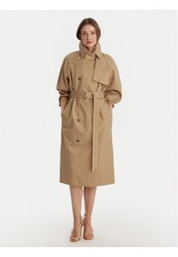 MICHAEL Michael Kors Trencz MR620FLKQH Beżowy Oversize. Kolor: beżowy. Materiał: bawełna #1