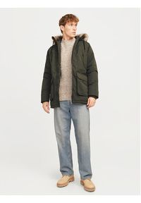 Jack & Jones Parka Construct 12258406 Zielony Regular Fit. Kolor: zielony. Materiał: syntetyk #4