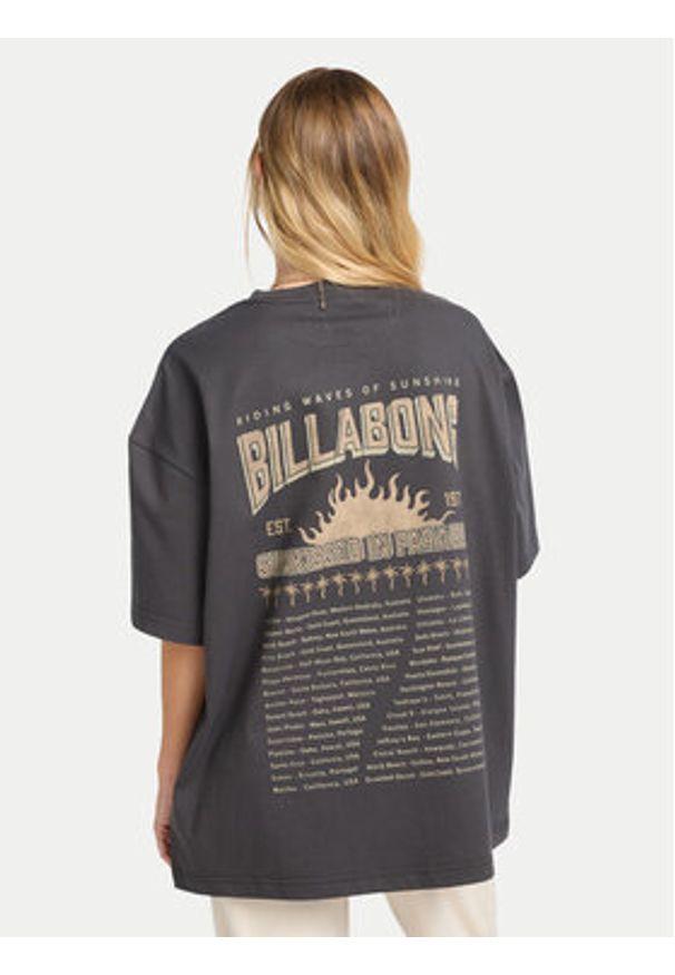 Billabong T-Shirt Paradise Sunkiss EBJZT00505 Szary Loose Fit. Kolor: szary. Materiał: bawełna