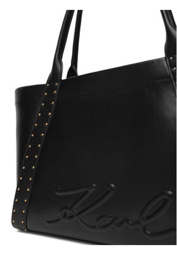 Karl Lagerfeld - KARL LAGERFELD Torebka B1W30261 Czarny. Kolor: czarny. Materiał: skórzane