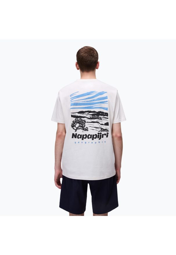 Koszulka męska Napapijri S-Vignonil Back. Kolor: biały
