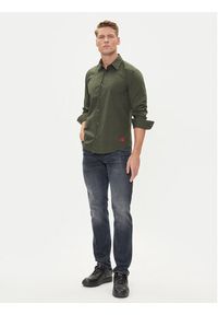 Hugo - HUGO Koszula Ermo 50500216 Zielony Slim Fit. Kolor: zielony. Materiał: bawełna #5