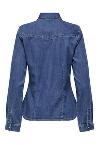 only - ONLY Koszula jeansowa Sasia 15352339 Niebieski Slim Fit. Kolor: niebieski. Materiał: bawełna #6