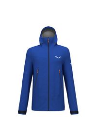 Kurtka Sportowa Męska Salewa Ortles Gtx 3L. Kolor: niebieski. Styl: sportowy