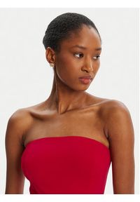 BARDOT - Bardot Sukienka koktajlowa Agastina Strapless 60029DB Czerwony Slim Fit. Kolor: czerwony. Materiał: syntetyk. Styl: wizytowy #5