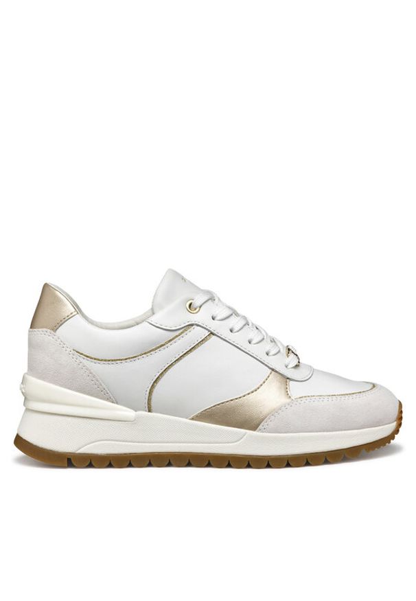 Geox Sneakersy D Desya D5500A 08522 C1327 Biały. Kolor: biały. Materiał: skóra