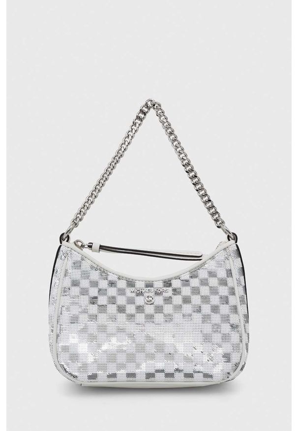 MICHAEL Michael Kors torebka kolor srebrny. Kolor: srebrny. Rodzaj torebki: na ramię