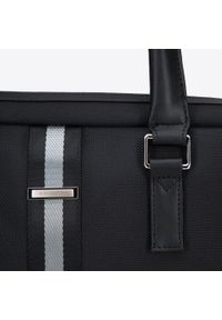 Wittchen - Męska torba na laptopa 17” z tasiemką czarna. Kolor: czarny. Materiał: poliester. Wzór: aplikacja. Styl: elegancki, sportowy #3