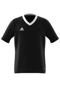 Adidas - Koszulka piłkarska dla dzieci adidas Entrada 22 Jersey. Kolor: czarny. Materiał: jersey. Sport: piłka nożna #1