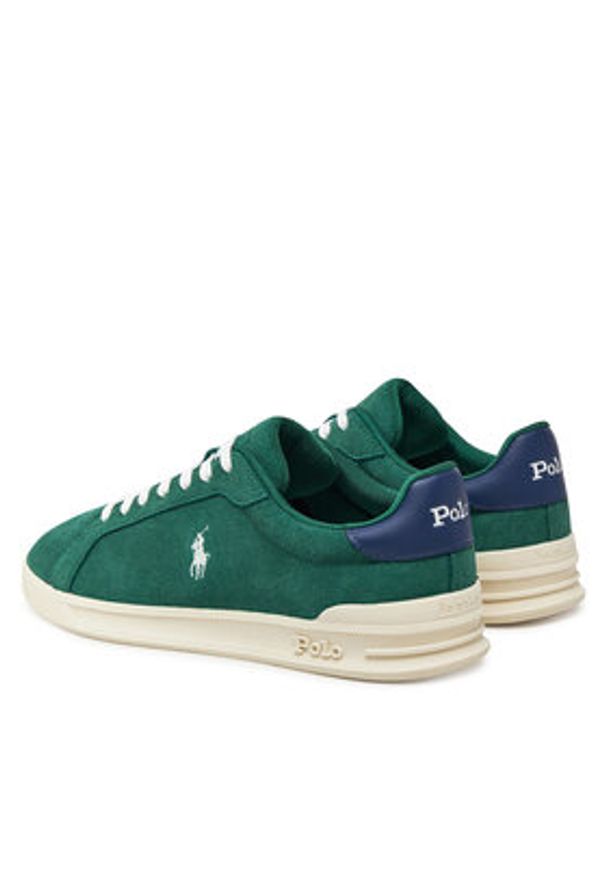 Polo Ralph Lauren Sneakersy Heritage Court II 809960930001 Zielony. Kolor: zielony. Materiał: skóra, zamsz