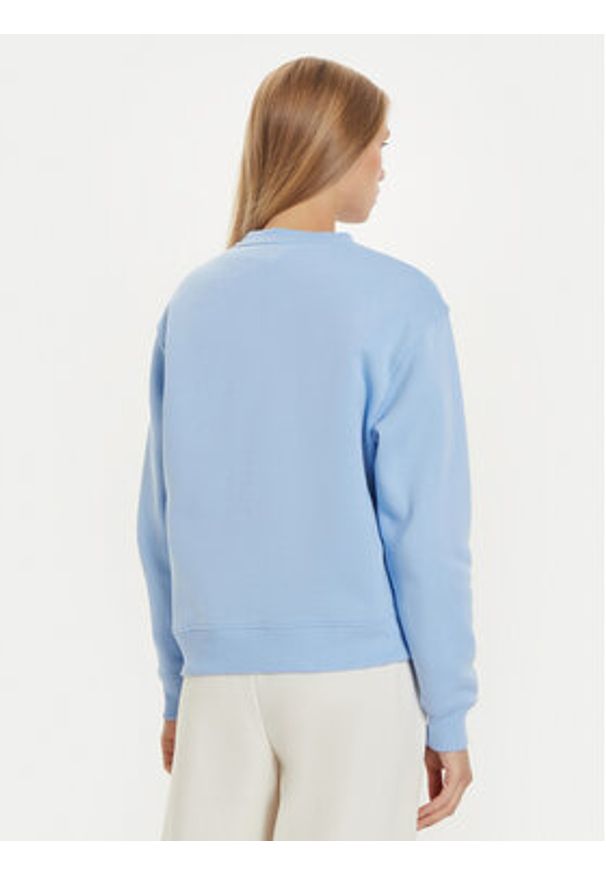 TOMMY HILFIGER - Tommy Hilfiger Bluza Logo WW0WW39791 Błękitny Regular Fit. Kolor: niebieski. Materiał: syntetyk, bawełna