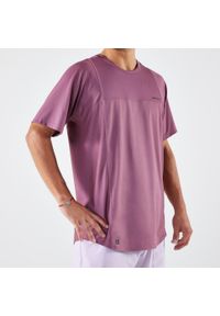 KUIKMA - Koszulka tenisowa męska krótki rękaw Artengo Dry Gaël Monfils. Kolor: fioletowy. Materiał: materiał, elastan. Długość rękawa: krótki rękaw. Długość: krótkie. Sport: tenis