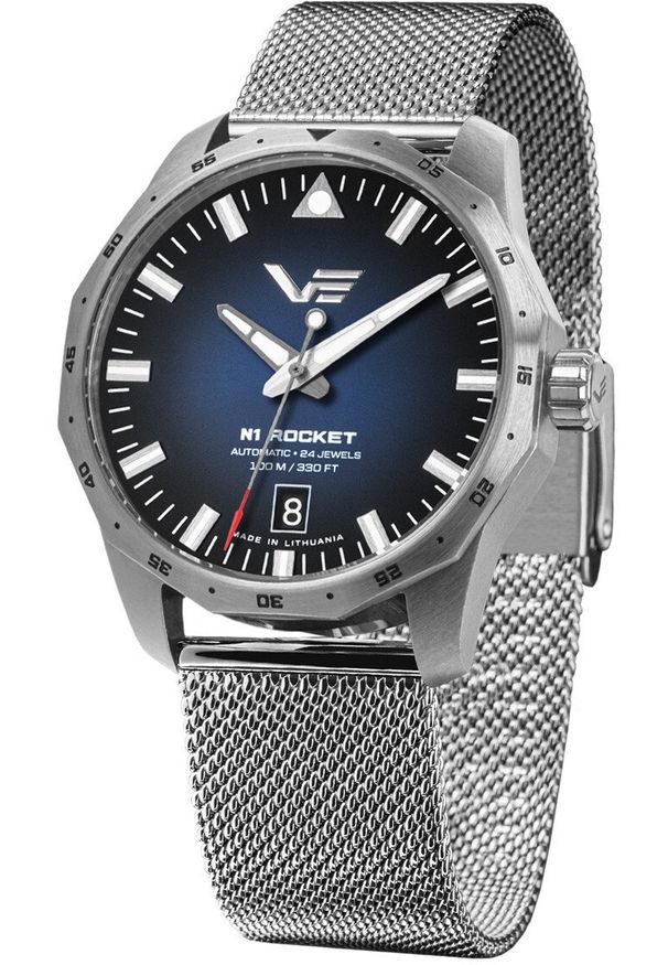 Zegarek Vostok Europe Zegarek męski Vostok Europe NH35A-125A748BM srebrny. Kolor: srebrny