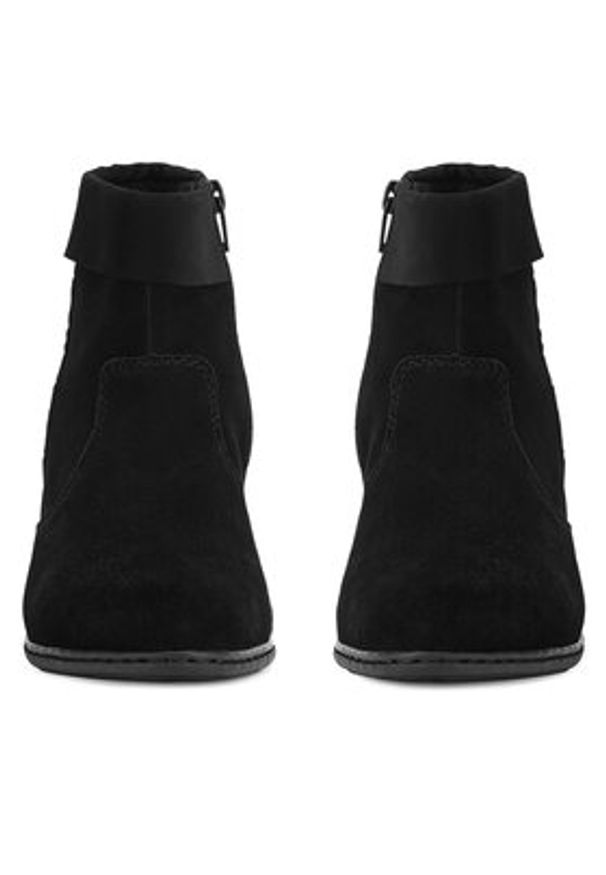 Rieker Botki Y2152-00 Czarny. Kolor: czarny. Materiał: skóra