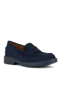 Geox Loafersy D Spherica Ec1 B D65DKB 00022 C4692 Granatowy. Kolor: niebieski. Materiał: skóra, zamsz #4