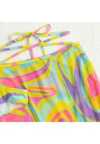 Intica - Bikini trzyczęściowe na plażę z elastycznego materiału Evely. Kolor: wielokolorowy. Materiał: materiał #6