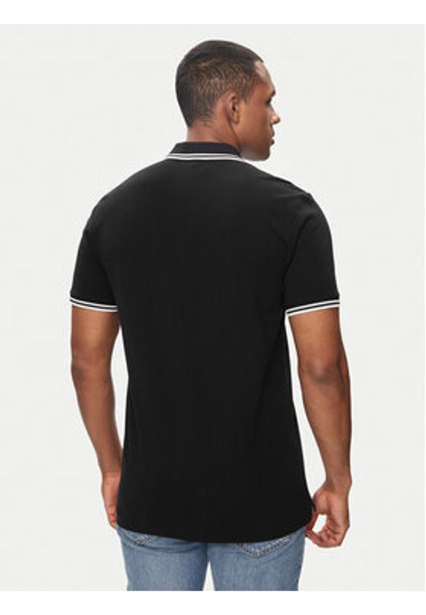 G-Star RAW - G-Star Raw Polo Dunda D17127-5864 Czarny Slim Fit. Typ kołnierza: polo. Kolor: czarny. Materiał: bawełna