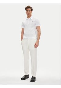 Emporio Armani Polo EM000571 AF12331 U0002 Biały Regular Fit. Typ kołnierza: polo. Kolor: biały. Materiał: bawełna #3