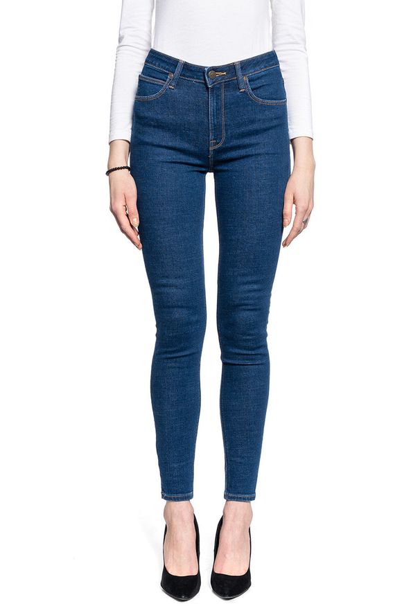 Lee - DAMSKIE SPODNIE JEANSOWE LEE Scarlett High DARK MONO L626PQXM 112114316
