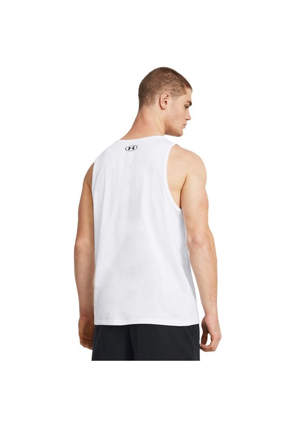 Podkoszulek Under Armour Sportstyle Logo Tank, Mężczyźni. Kolor: biały. Materiał: bawełna, materiał