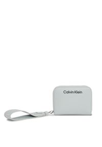 Calvin Klein Duży Portfel Damski Gracie K60K611688 Szary. Kolor: szary. Materiał: skóra