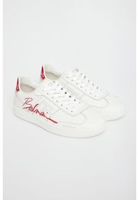 Balmain - Sneakersy damskie skórzane BALMAIN. Materiał: skóra