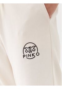 Pinko Spodnie dresowe 100371 A162 Beżowy Relaxed Fit. Kolor: beżowy. Materiał: bawełna, dresówka #4