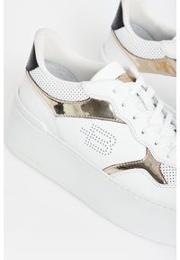 Baldinini - Sneakersy damskie skórzane na platformie BALDININI. Materiał: skóra. Obcas: na platformie #5