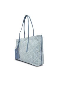 Calvin Klein Torebka Emblem Aop Denim Tote W/ Pouch LV04F3428G Niebieski. Kolor: niebieski #6
