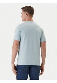 Karl Lagerfeld - KARL LAGERFELD T-Shirt 755047 562235 Błękitny Regular Fit. Typ kołnierza: dekolt w karo. Kolor: niebieski. Materiał: bawełna #2