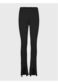 Vero Moda Spodnie dzianinowe Gold 10276145 Czarny Slim Fit. Kolor: czarny. Materiał: dzianina, wiskoza #5