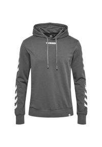 Hummel bluza UNISEX bawełniana z kapturem LEGACY HOODIE. Typ kołnierza: kaptur. Kolor: niebieski. Materiał: bawełna. Sport: fitness