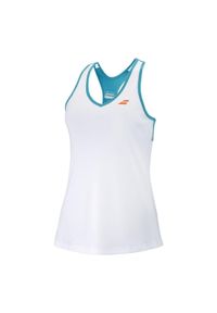 Koszulka dziewczęca Babolat Tank Top Girl white/green 164. Kolor: biały, zielony, wielokolorowy