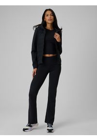 4f - 4F Kurtka z wypełnieniem syntetycznym damska - czarna XL. Okazja: na co dzień. Kolor: czarny. Materiał: syntetyk. Styl: casual #2