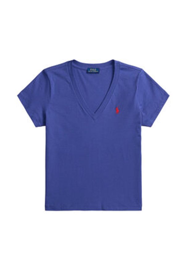 Polo Ralph Lauren T-Shirt 211B14611003 Niebieski Regular Fit. Typ kołnierza: polo. Kolor: niebieski. Materiał: bawełna