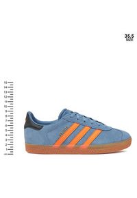Adidas - adidas Sneakersy Gazelle JP7124 Niebieski. Kolor: niebieski. Materiał: skóra, zamsz. Model: Adidas Gazelle #6