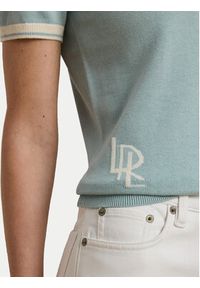 Lauren Ralph Lauren - LAUREN RALPH LAUREN Sweter 200963659002 Błękitny Relaxed Fit. Kolor: niebieski. Materiał: bawełna