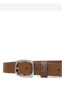Tommy Jeans Pasek Tjw Oval 3.0 Buckle AW0AW18812 Brązowy. Kolor: brązowy. Materiał: skóra #2