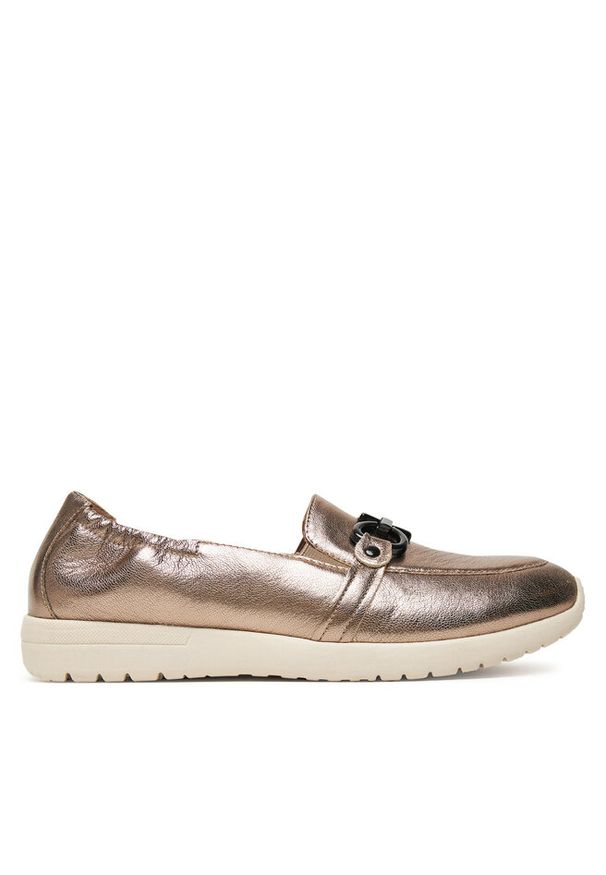 Loafersy Caprice. Kolor: beżowy