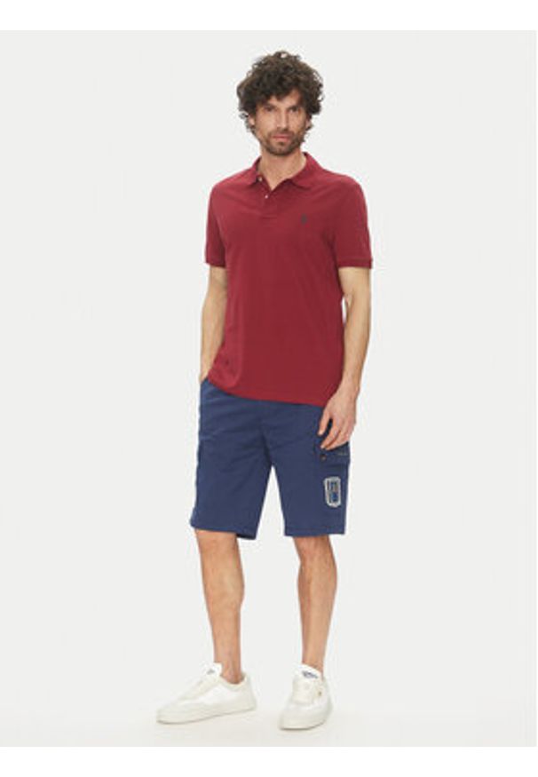 Aeronautica Militare Szorty materiałowe 251BE257CT3510 Granatowy Regular Fit. Kolor: niebieski. Materiał: bawełna