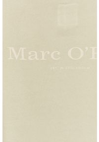 Marc O'Polo - Bluza bawełniana. Okazja: na co dzień. Typ kołnierza: polo. Kolor: zielony. Materiał: bawełna. Wzór: nadruk. Styl: casual #4