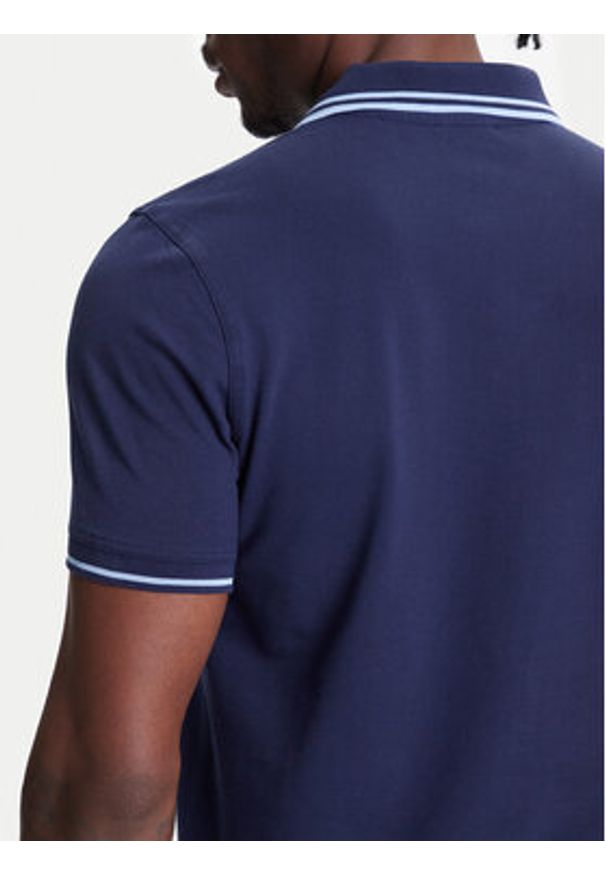 United Colors of Benetton - United Colors Of Benetton Polo 3F9HU302E Granatowy Regular Fit. Typ kołnierza: polo. Kolor: niebieski. Materiał: bawełna
